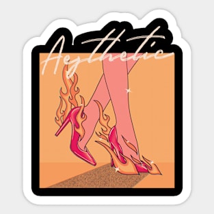 Aesthetic Flame Sticker